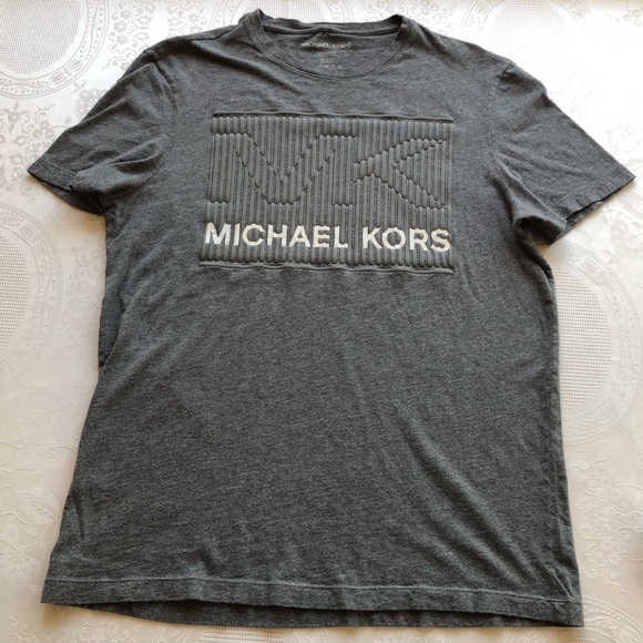 Michael Kors MK Gray T-Shirt Women’s Size S Short Sleeves Crew Neck Casual-Fit - Picture 16 of 16
